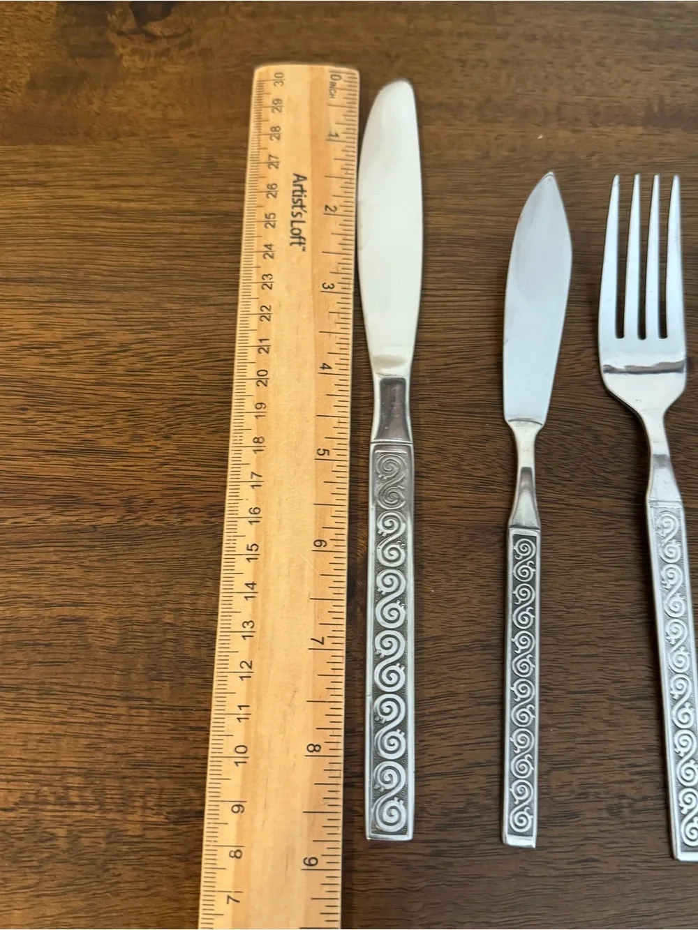 Vtg 55 Pcs LIFETIME CUTLERY stainless Flatware & Serving Pcs mid century pattern